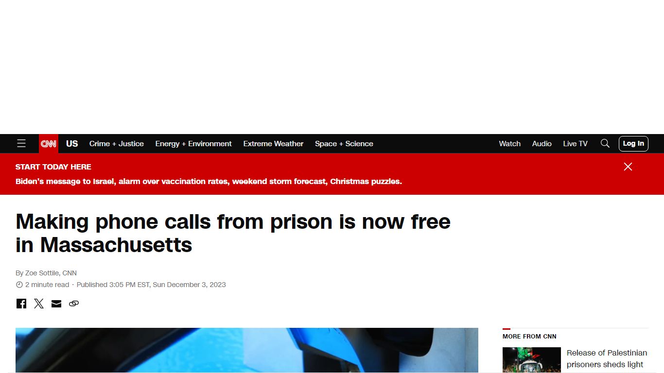Making phone calls from prison is now free in Massachusetts